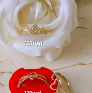 Variedad de modelos de anillos de oro 10k para mujer - Img 49730301