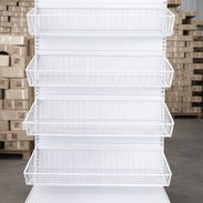 ESTANTE ANCHEN CON CESTA METALICA BLANCO - Img 54661471
