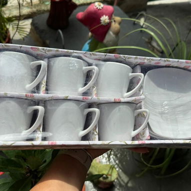 Juegos de tazas para café de cerámica de 12 piezas 🌸 Varios modelos - Img 118625766