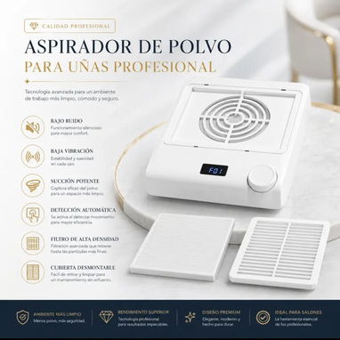 Extractor de polvo eléctrico para uñas - 2/3