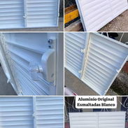 Ventanas dobles de aluminio miami de percianas enmaltadas en blanco ,maxima calidad - Img 53933225