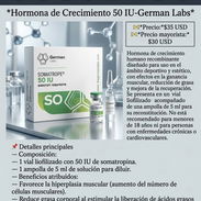 Hormona de crecimiento 50 IU German - Img 57135248