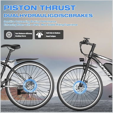 BICICLETA ELÉCTRICA GWEIT 26 NUEVA | 1500W PICO | HASTA 25 MPH | BATERÍA EXTRAÍBLE | NEGRA Al 53822315 - Img 122888034