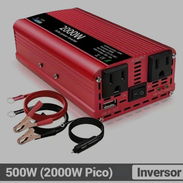 Inversor de Corriente 500W (Pico 2000W) DC 12V a 110V AC - Img 55734996