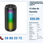BOCINA BLUETOOTH 3.5Hs CON UNA CARGA BOC242 VPT-0045 - Img 55991580