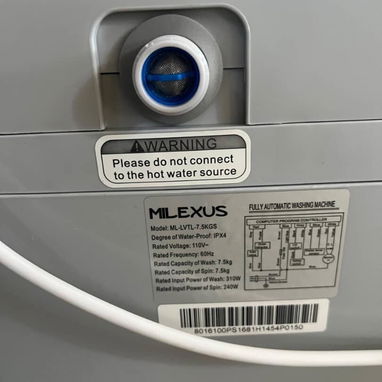 Lavadora Milexus ☑️Automática 7.5 ☑️ Garantía 1 mes ☑️ Factura y *MENSAJERÍA INCLUÍDA PARA LOS MUNICIPIOS MENCIONADO - Img 120413794
