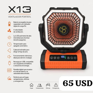 VENTILADORES RECARGABLES (ZELLE/ EURO/ USD/ EFECTIVO CUP) - 2/7