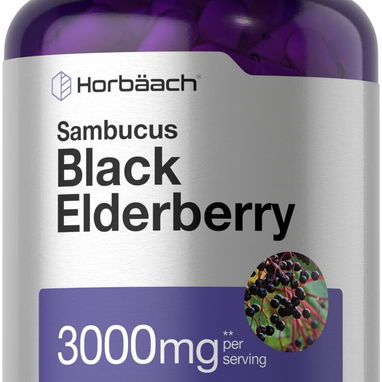 Black elderberry, cápsulas de raíz de sauco 180 cápsulas - Img 101983199