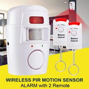 Juego de Alarma con Sensor de Movimiento.. con soporte a la pared y 2 mandos... - Img 45636436