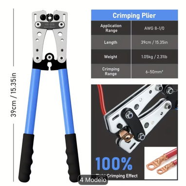 Juego de Crimpadora con pinza de corte y accesorios - 3/3