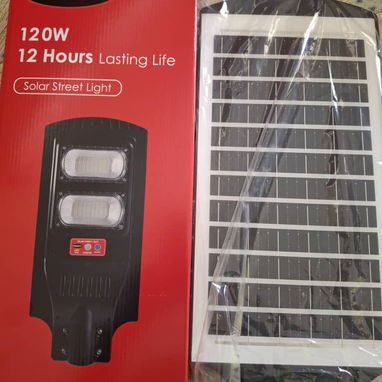 🔆 Lámpara Solar LED, con Panel integrado. Proefix 120W. Hasta 12 horas de autonomía. - Img 124051803
