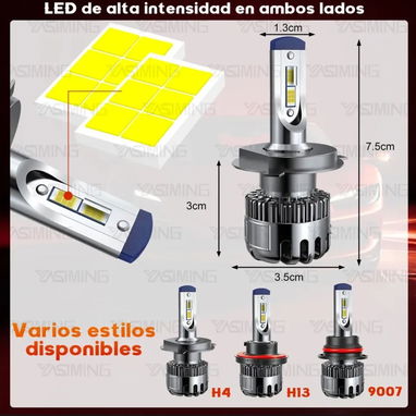 Bombillo LED H4 Yasiming – 12V – Luz Blanca - 2/4