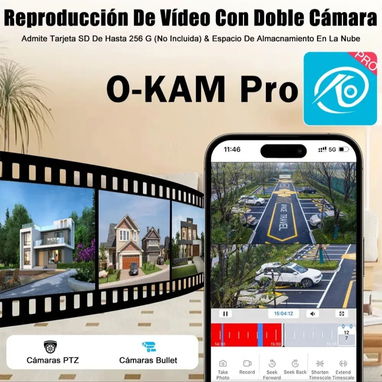 Cámara d seguridad/2 paneles solar/2 lentes 10 MPX/ Wifi - Img 122776541