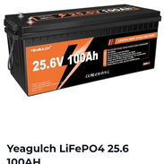 Bateria Yeagulch LiFePO4 25.6 100AH nueva - Img 56844210