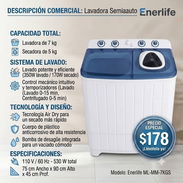 🧺 Lavadora Semiautomática Enerlife 7 kg - Img 56017316