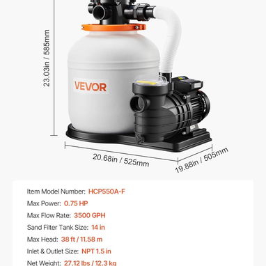 Bomba de piscina, filtro de piscina ‼️OFERTA EN EL SISTEMA COMPLETO‼️ - 2/2