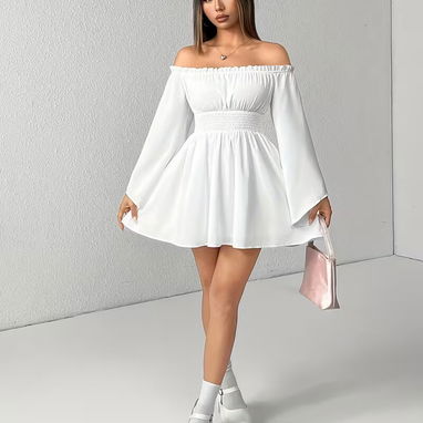 Fresh - Vestido Elegante de Mujer con Hombros Descubiertos/Un Hombro - Img 109672879