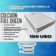 🛏️ COLCHONES QUEEN IMPORTADOS ENVASADOS AL VACÍO 💲190 - Img 54552371