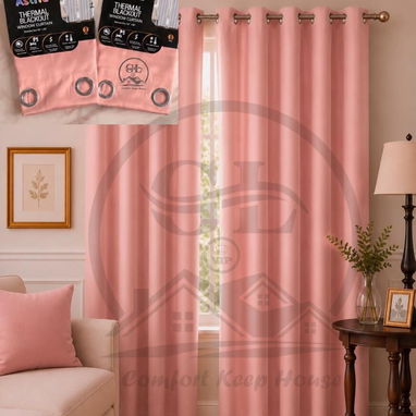 👑Cortinas Tapa Sol Blackout 📌El Juego de 2 paños (UH) - 4/10