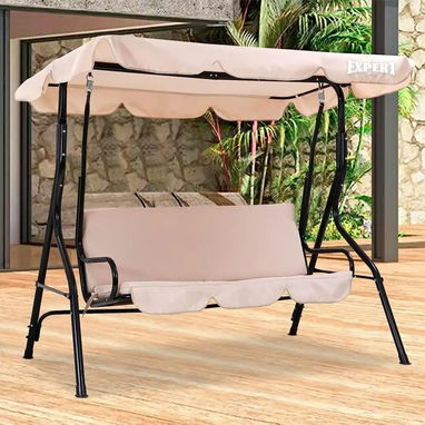 COLUMPIO DE TERRAZA / JARDIN / MATERIALES DE ACERO Y LONA / PARA HASTA 2 PERSONAS / NUEVOS / - Img 112521216