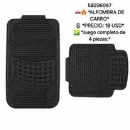 58296067 🚗🔥 *ALFOMBRA DE CARRO* 💲 *PRECIO: 18 USD* ✅ *Juego completo de 4 piezas:* - Img 55493846