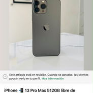 iPhone 13 Pro Max con 100 de batería 512gb - Img 56832455
