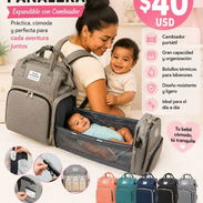 🎒✨ ¡La Mochila Pañalera Expandible que Toda Mamá Necesita! 👶🍼 ✅ Súper espaciosa ✅ Diseño moderno y elegante ✅ Incluye - Img 58119537