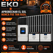 ☀️ KIT 10KW INVERSOR ☀️ CON 10KWH BATERIAS Y 16 P.SOLARES DE 615W. GARANTIA 1 AÑO Y TRANSPORTE. TL 54833699 - Img 55580108