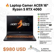 🔥 Laptop Gamer ACER Nitro V16 - Img 54887672