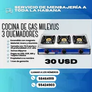 🔥 COCINA DE MESA MILEXUS DE 3 QUEMADORES🔥  💰 Precio: $ 30 USD - Img 55607142