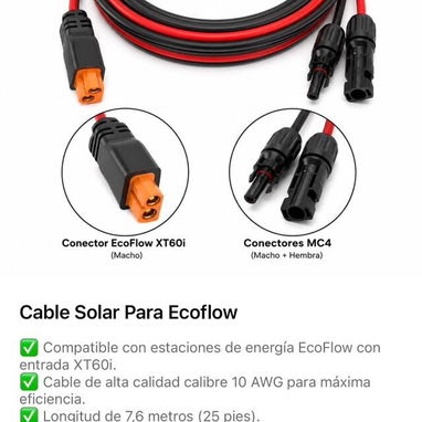 PANELES SOLARES BOVIET 540W Y CABLES SOLARES ECOFLOW NUEVOS ☀️🔋 - 2/2