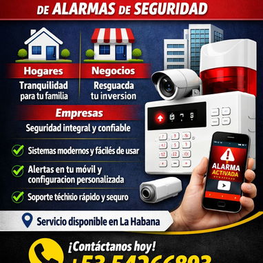 Instalación Profesional de Alarmas en La Habana Seguridad con Configuración Personalizada Protege tu hogar o negocio - Img 125166923
