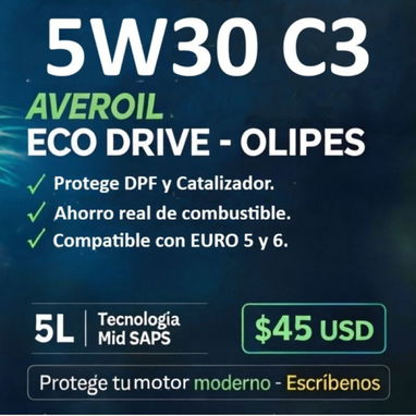 `AVEROIL 5W30 C3 Eco Drive: Blindaje Mid SAPS y Ahorro Real` - 2/2