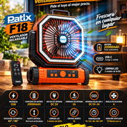 🍀 F18 🍀 VENTILADOR RECARGABLE F18 PATIX. TENEMOS MENSAJERÍA CON FACTURA Y GARANTÍA.📲 54833699 - Img 57854286
