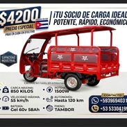 Triciclo eléctrico 4200$ +593969403123 📞 +53 53304199 - Img 55846328