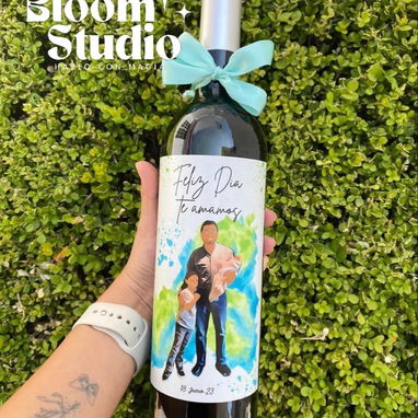 Botellas de vino personalizadas día del padre papá - Img 123337430