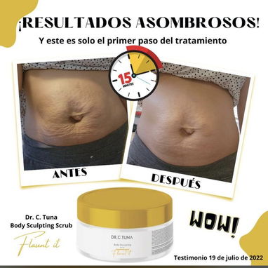 ✨ Exfoliante Modelador Corporal Flaunt It Farmasi | Anticelulitis Reafirmante Efecto Térmico - Img 121109649