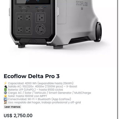 Ecoflow y Batería extra - Img 121220139