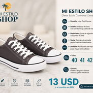 🟩Converse corte bajo gris🟩 - Img 54435410