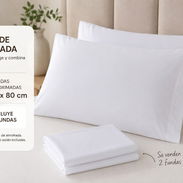 Set de 2 Fundas de Almohada Blancas - Img 56698030