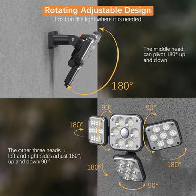 💢𝐋𝐔𝐙 𝐃𝐄 𝐒𝐄𝐆𝐔𝐑𝐈𝐃𝐀𝐃 4 CABEZAS NUEVA CON SU CONTROL REMOTO PRECIO 𝟐0𝐔𝐒𝐃 - Img 104991706