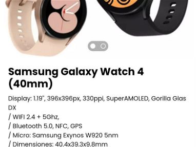 Reloj inteligente SAMSUNG* Reloj Galaxy Watch 4/ Samsung Watch 5 Pro/ Galaxy 6 Classic 40mm/ Samsung Galaxy Watch 6 43mm - Img 67608930