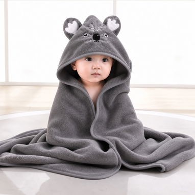 Toalla de baño con gorro de microfibra súper absorbente para bebé 5000 cup - Img 121694617