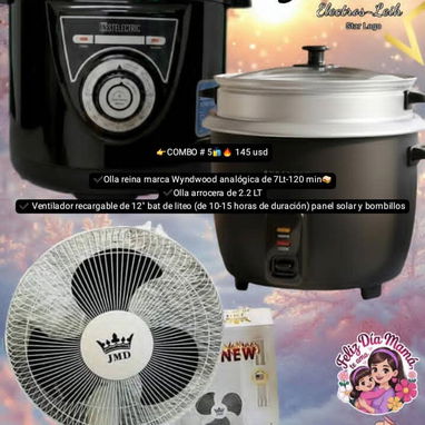 🔥 Combos desde 95usd – Olla Reina, Micro, Freidora Aire, Ventilador – 🚗 Envío Habana - Img 120779597