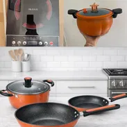 🔥🔥 COMBO INFRARROJO: COCINA INFRARROJA+ JUEGO DE CAZUELAS + OLLAS DE MICROPRESIÓN CON MENSAJERIA INCLUIDA 🔥🔥 - Img 55663609