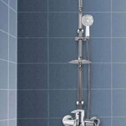 Kit de ducha mezcladora de tres tiros para ducha nueva en su caja con todos sus accesorios lista para instalar - Img 55183688