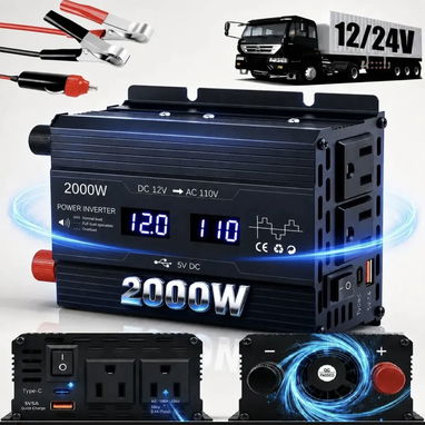 Inversor 2000w pico 12/24VDC a 110VCA 58747374 - 6/6