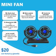 Mini fan doble cabezal - Img 56371180