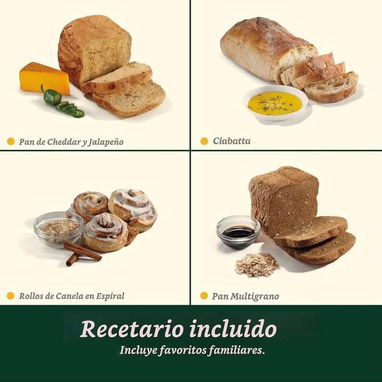 La mejor es esta, la máquina de pan de la marca Cuisinart(Máquina para hacer panes, dulces y yogures) - 3/4