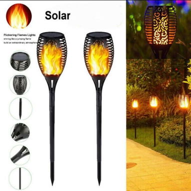 Antorcha por carga solares para jardín u otros - Img 122431407